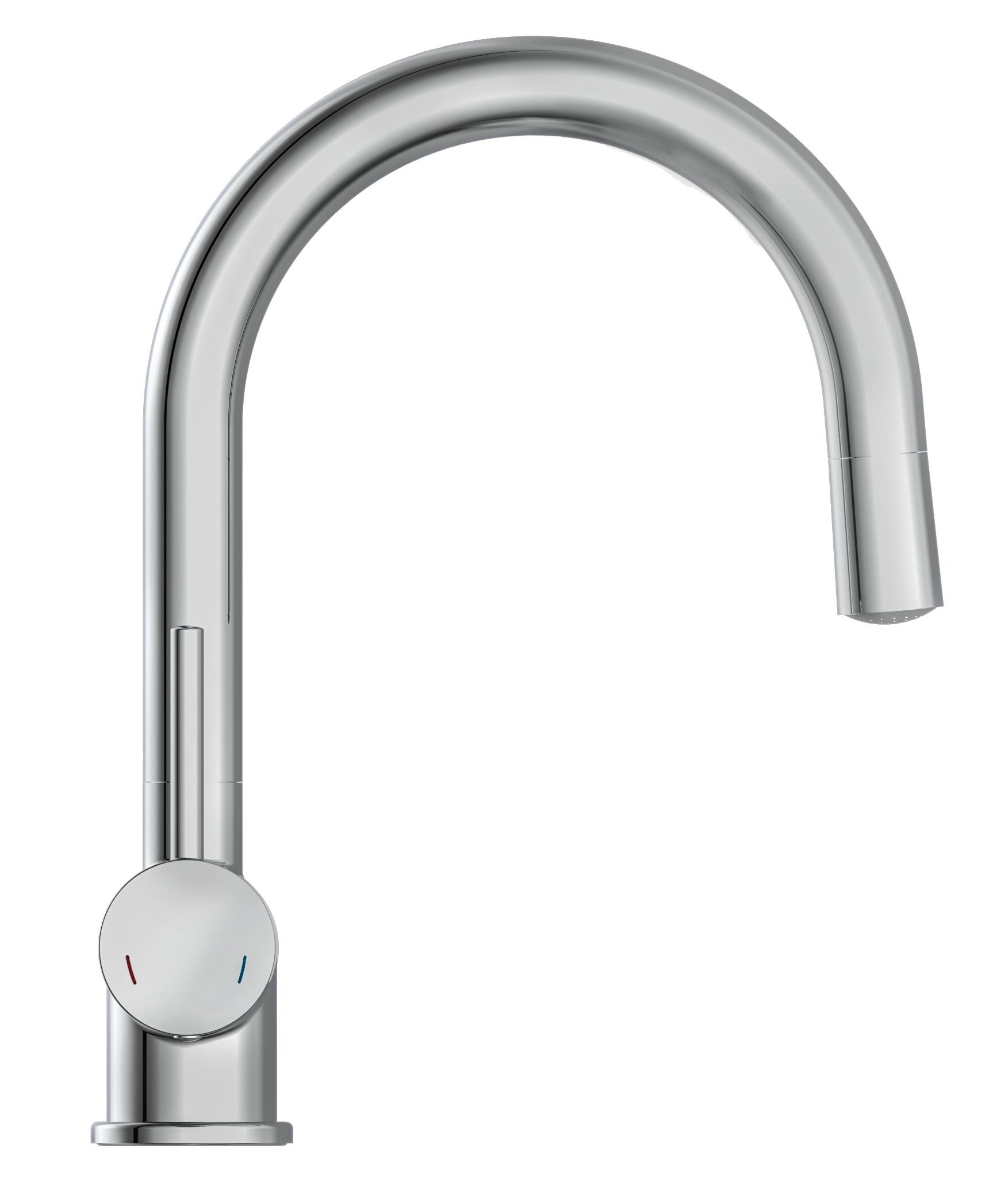 Schutte STELLA LED-ééngreepsmengkraan keuken, chroom