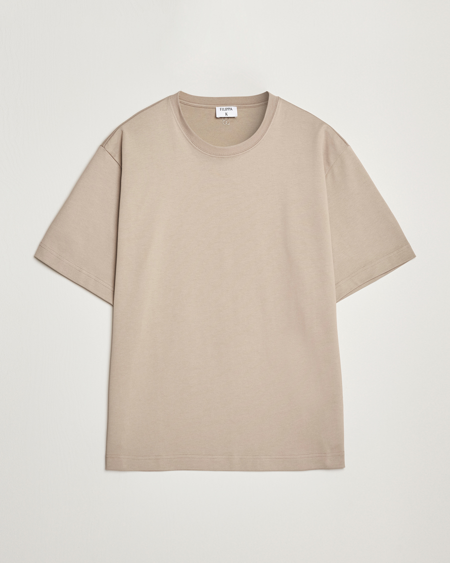 Filippa K Heavy Cotton Crew Neck T-Shirt Moss Grey