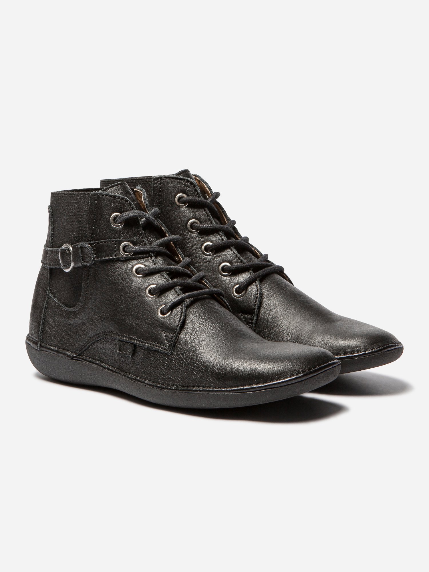 Boots Femme Confort Cuir Noir