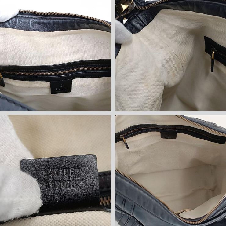 Gucci Vintage Gucci Shoulder Bag Black
