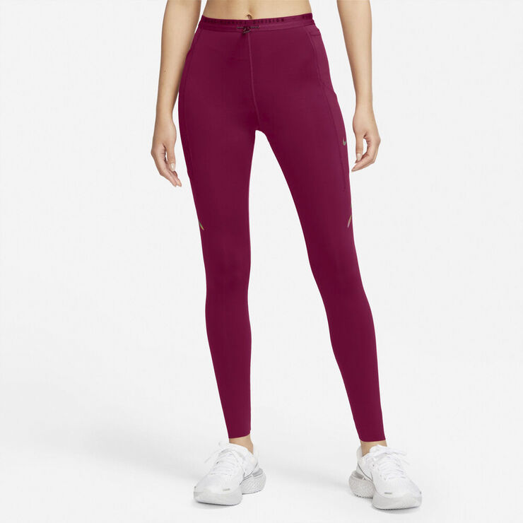 Nike Dri-FIT Run Division Mid-Rise løbetights Rød