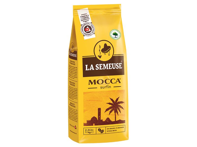 La Semeuse Kaffeebohnen Mocca Surfin 1 kg Espressobohnen-Kaffeemischung mit Mocca-Geschmack