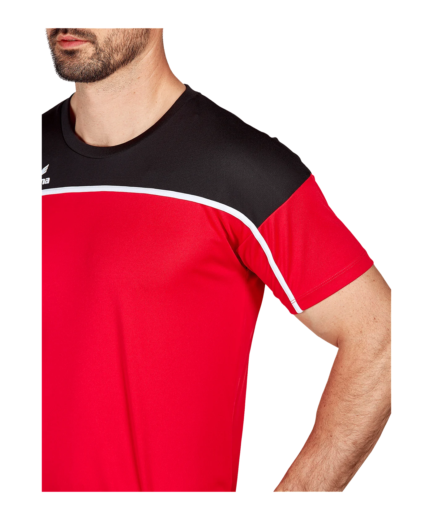 Erima Change by T-Shirt Rot Schwarz