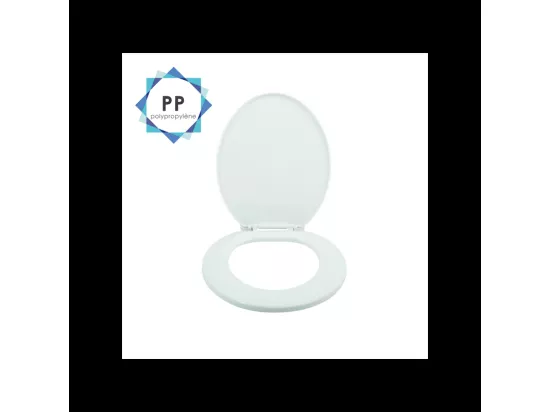 Abattant wc Blanc - Charnières PS MSV