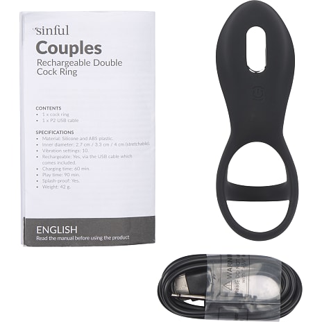 Sinful Dobbelt penisring til par