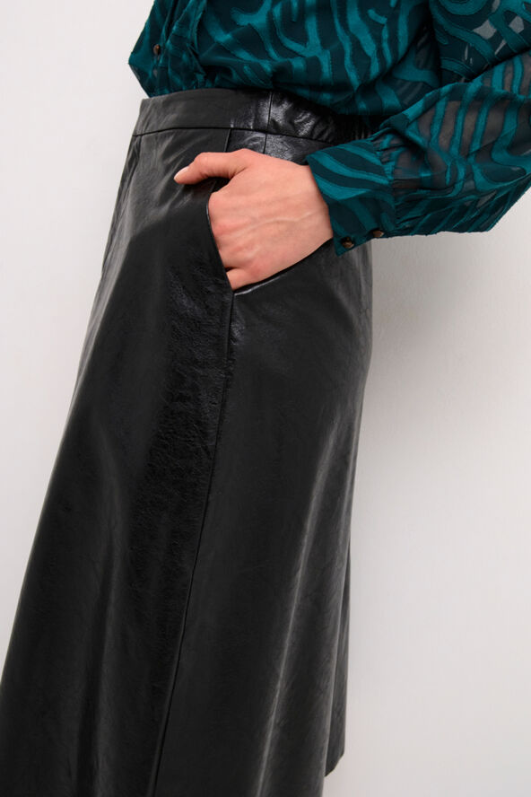 Cream CRCandi Skirt Pitch black