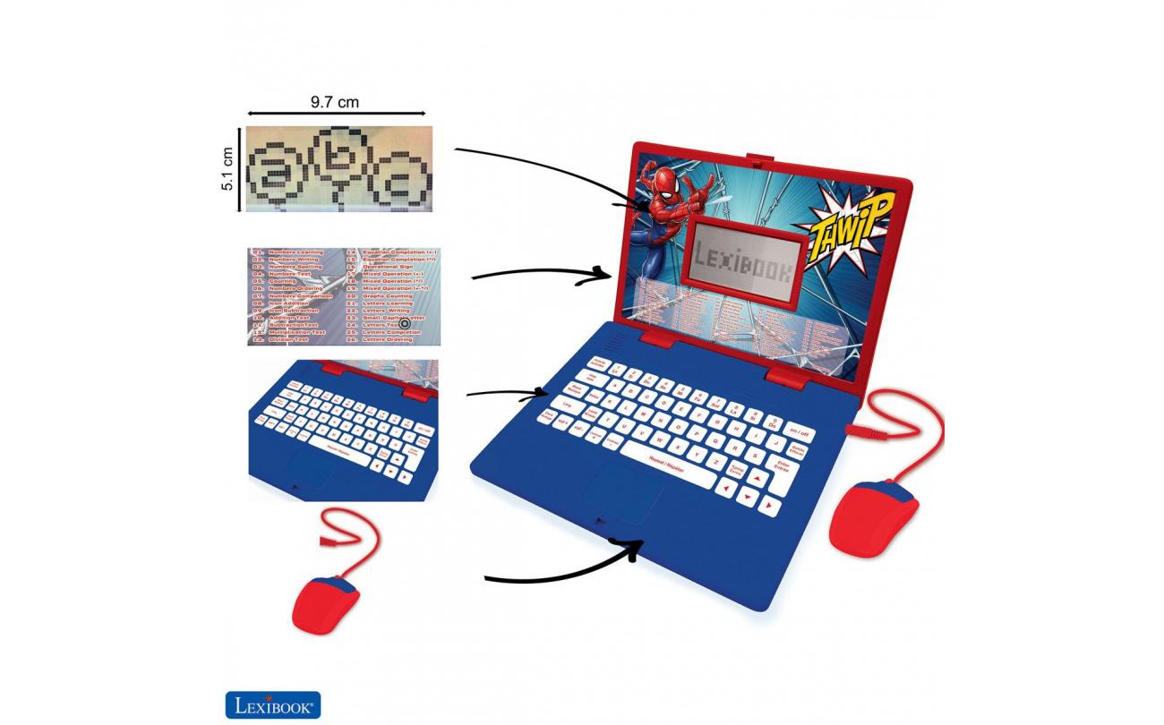 Spider-Man laptop met 62 activiteiten (NL/FR)