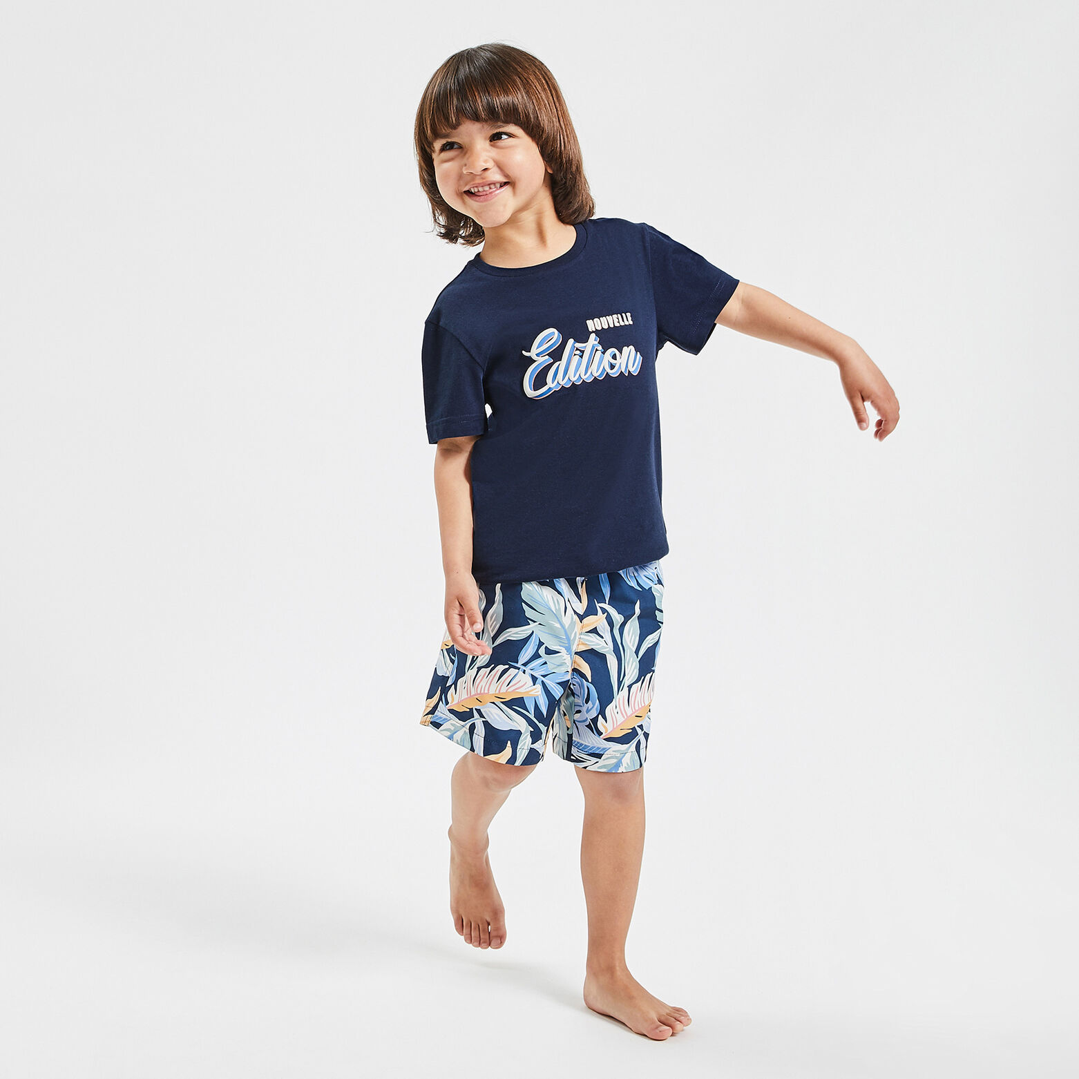 Maillot de bain imprimé Bleu moyen