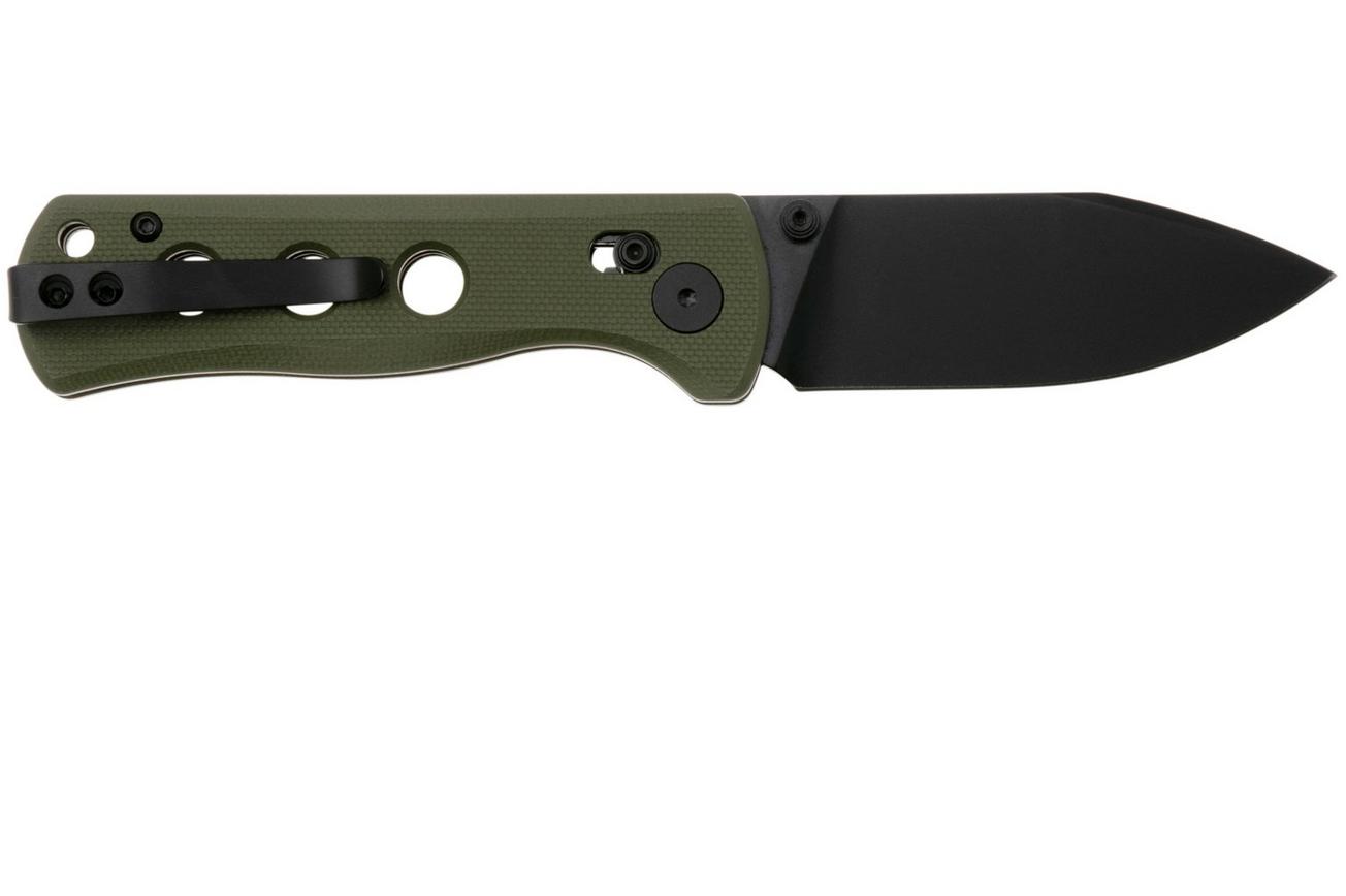 QSP Knife Canary Glyde 150GL-B2 Black 14C28N, Green G10, zakmes