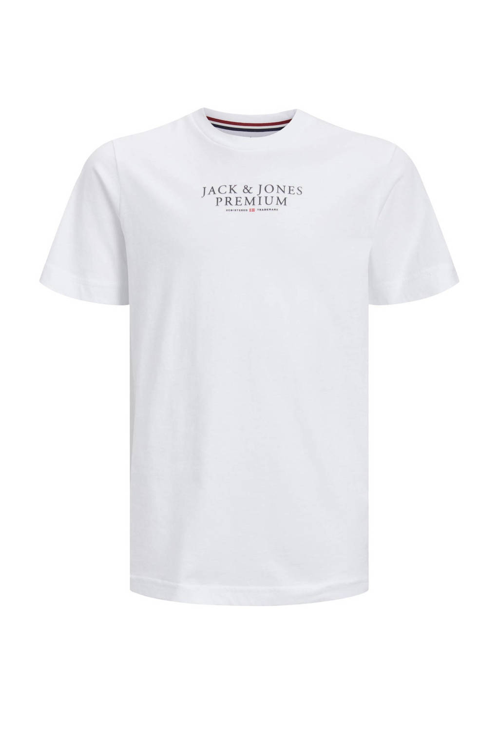 JACK & JONES T-shirt JCOMAGIC met logo wit