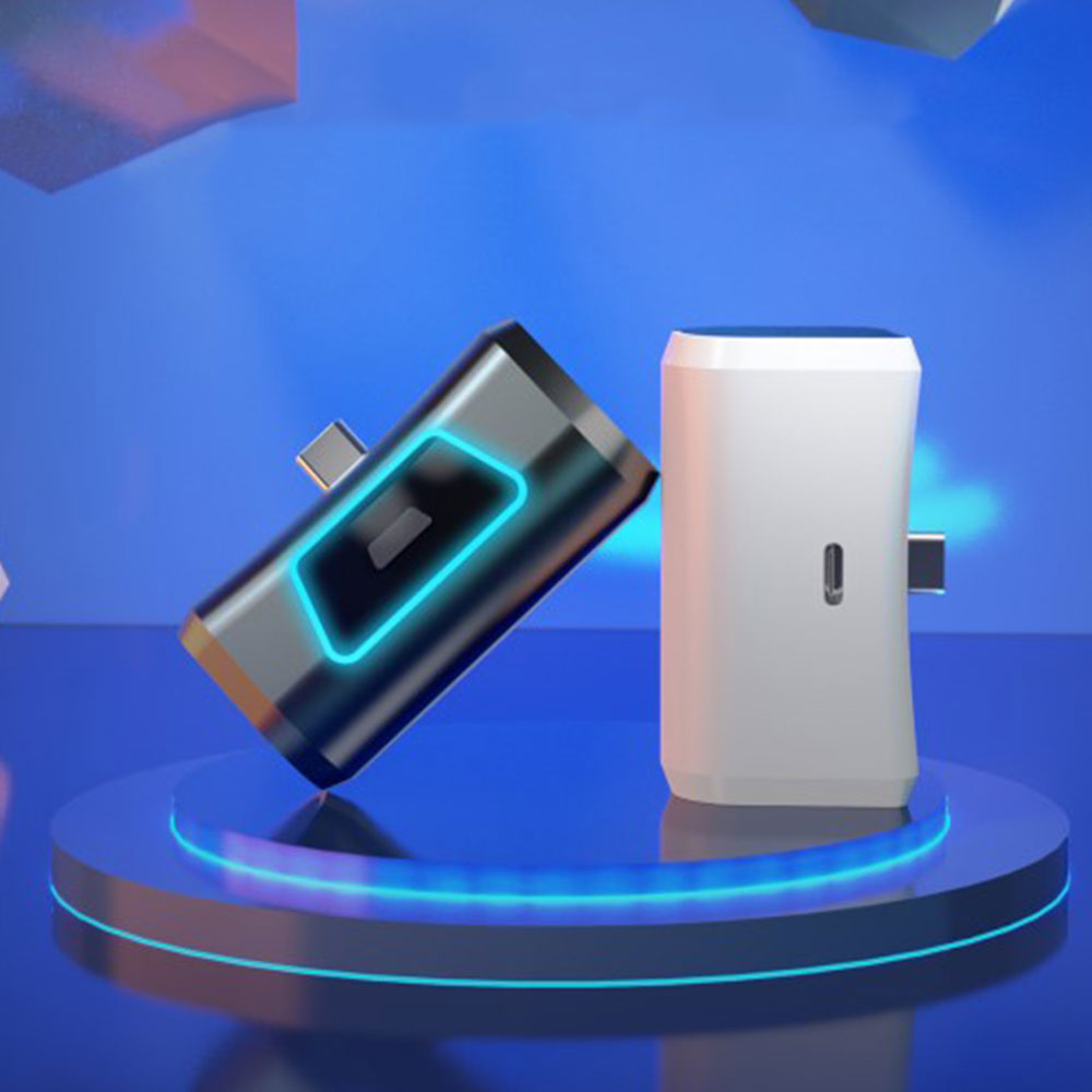 Powerbank für PlayStation PS5 / PS5 Edge Controller mit LED Ladeanzeige (1900mAh) - Weiss / Schwarz