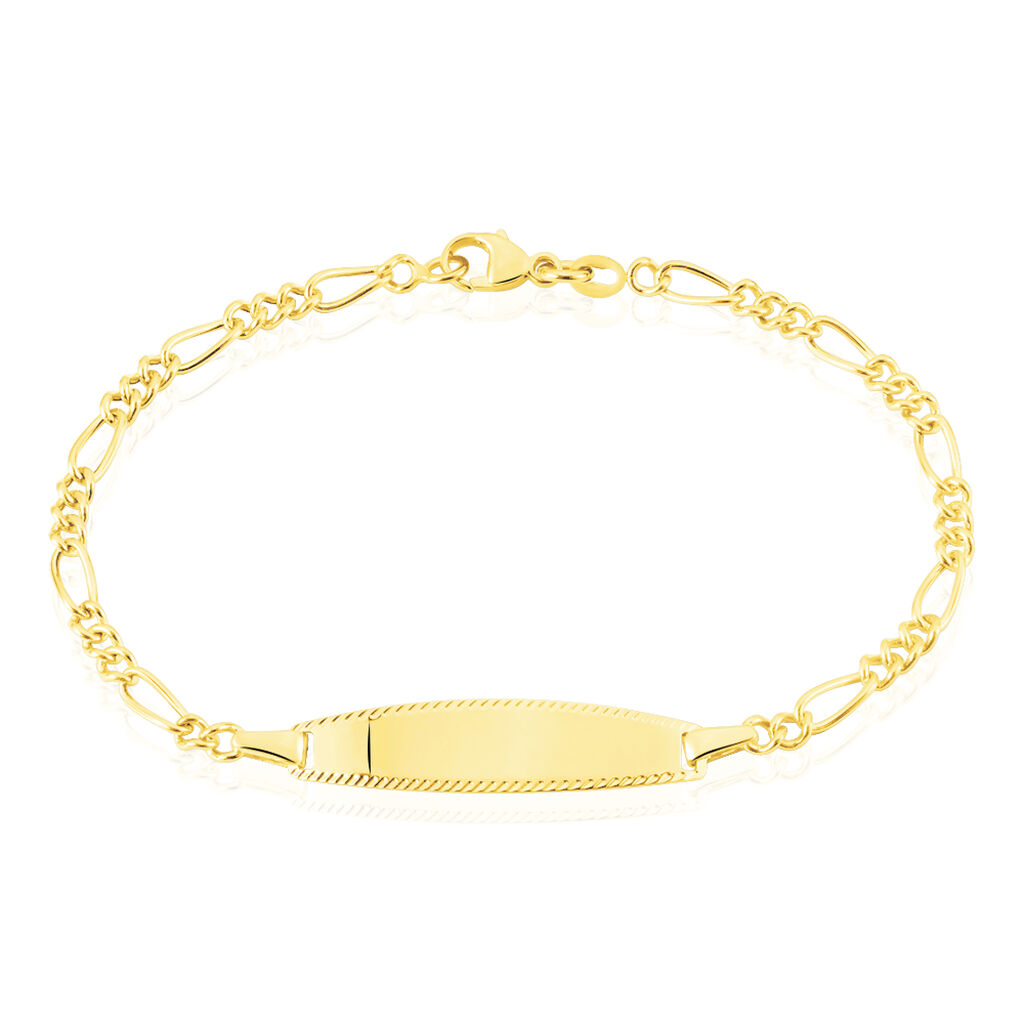 Bracelet Identité Or Jaune