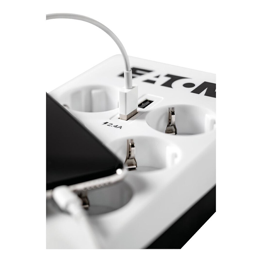 Eaton Protection Box 6 Tel USB FR - 6 prises + 2 prises USB