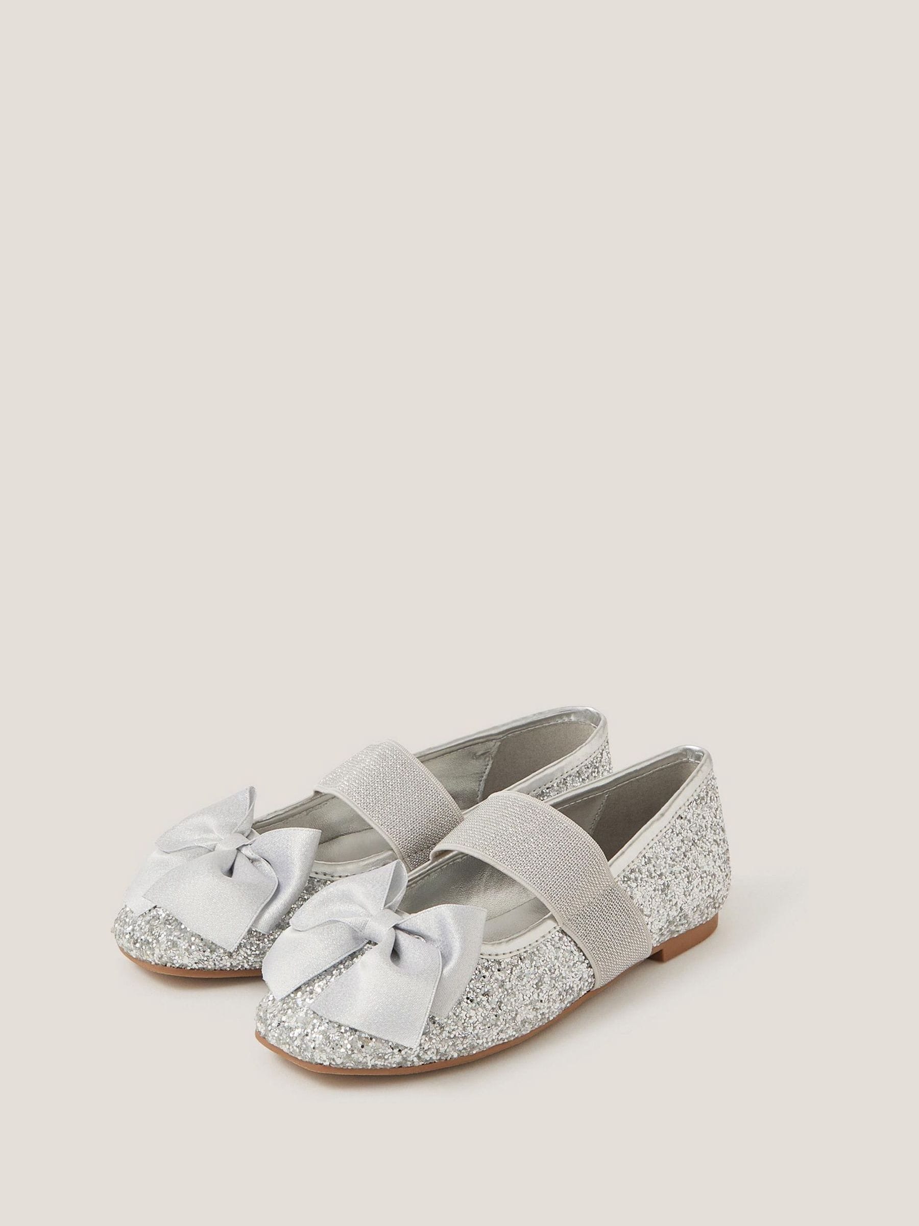 Monsoon Glitter ballerina's met strik