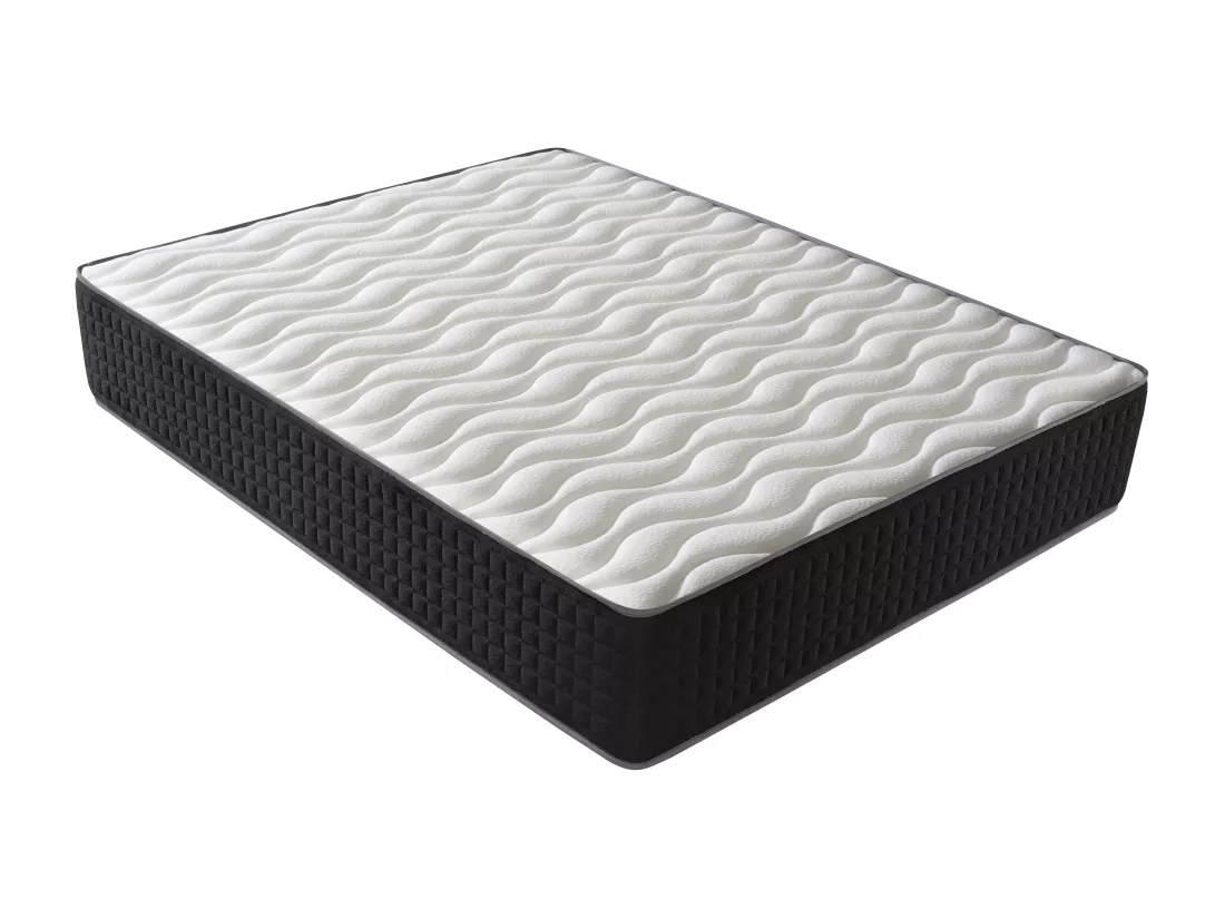 Matelas Mousse 160x200 Cesar - Ferme - Réversible - Côté Été/hiver - H30 Cm