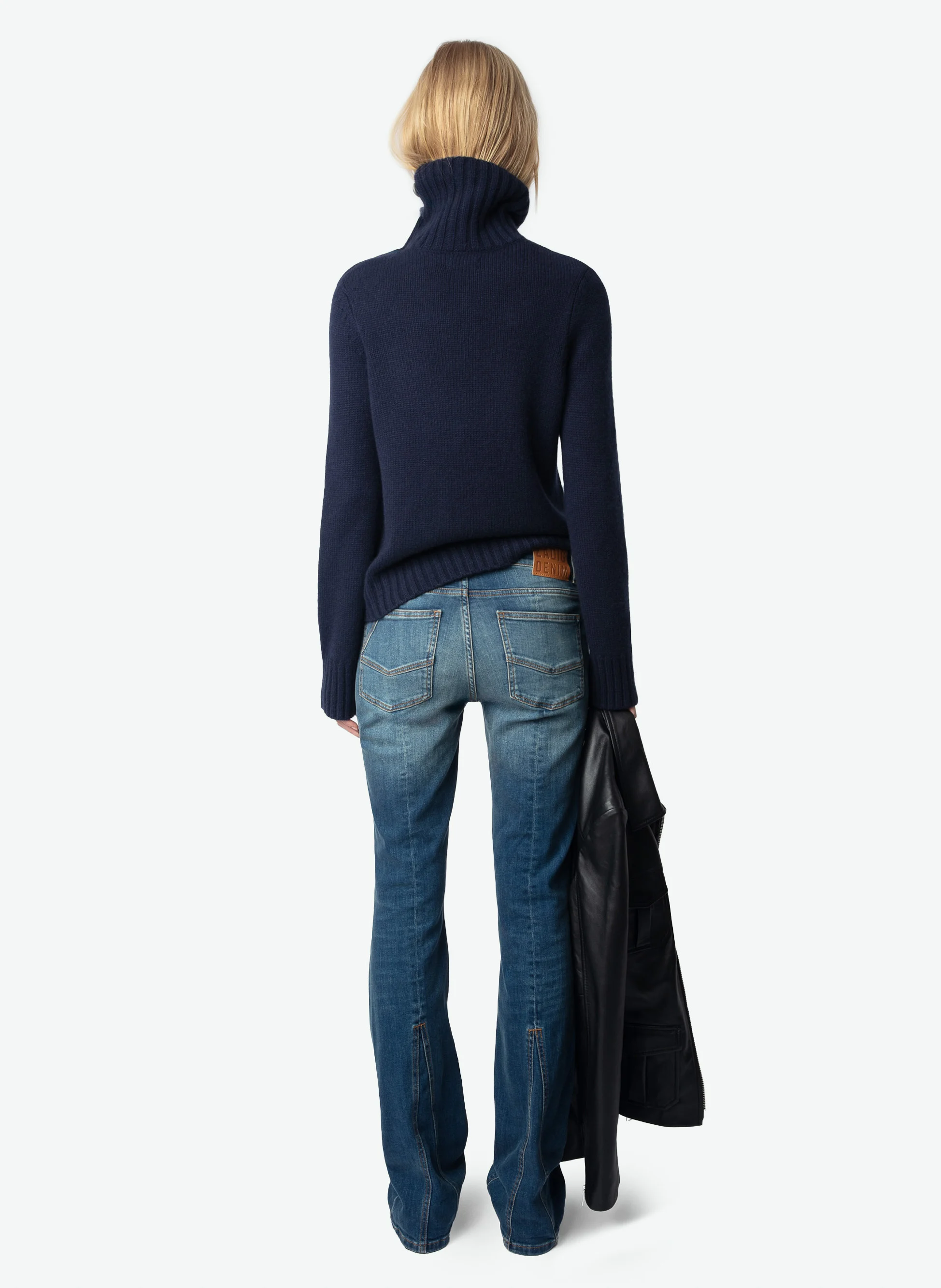 NALMA - Pull droit en cachemire | Bleu