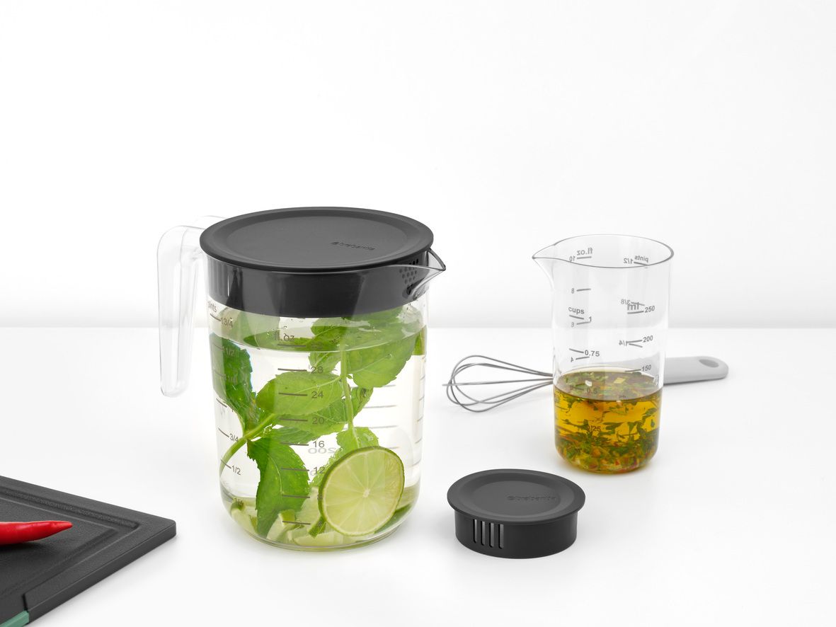 Tasty  Maatbeker set, 2-delig, 0,25 en 1 liter - Transparent