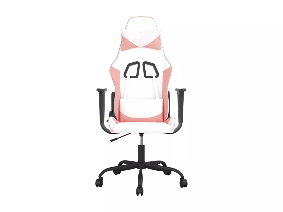 Chaise de jeu Blanc et rose Similicuir