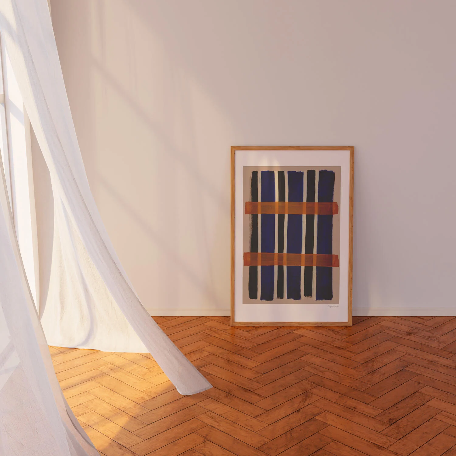 Poster & Frame  The Poster Club x Berit Mogensen Lopez Checkered plakat - 30x40 cm.