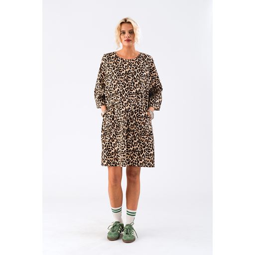 Lollys Laundry Carla Kjole, Leopard Print, M