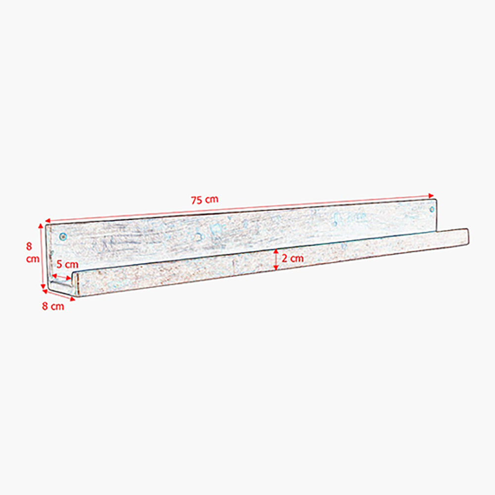 Raw Materials Elements Wandplank