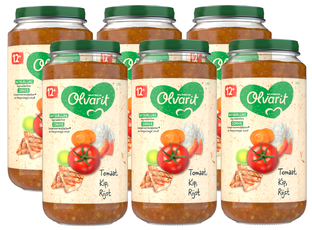 Olvarit 12m  Tomaat Kip Rijst 250GR