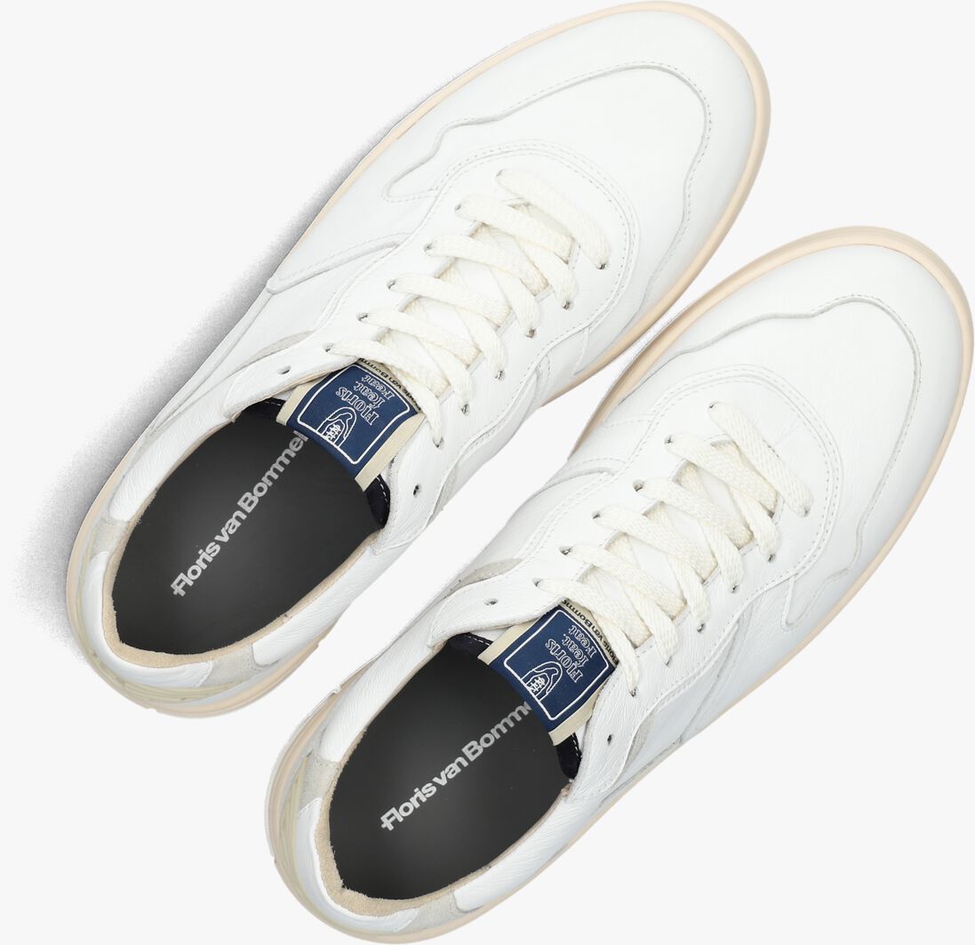 witte floris van bommel sneakers sfm-10166 de okker