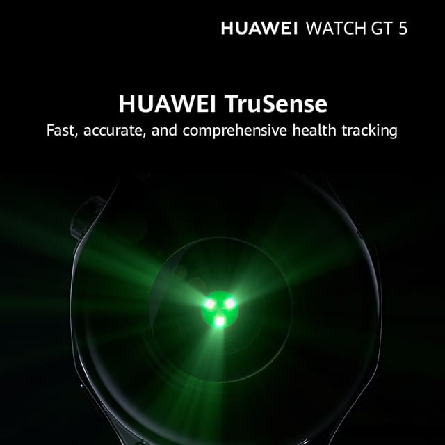 Huawei Watch GT 5 sportsur 46 mm (sort)