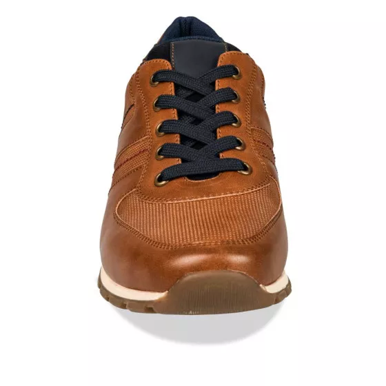 Baskets COGNAC DENIM SIDE