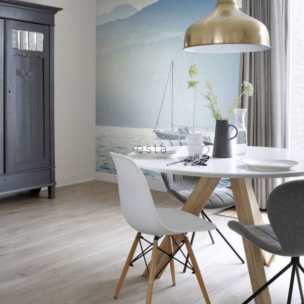 Estahome Zeilboot Fotobehang II - 1,86 x 2,79 m - Blauw