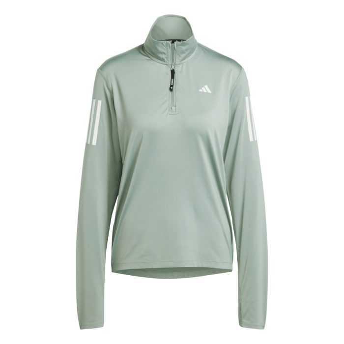 adidas Dame Trøjer Own The Run Half-Zip Grøn