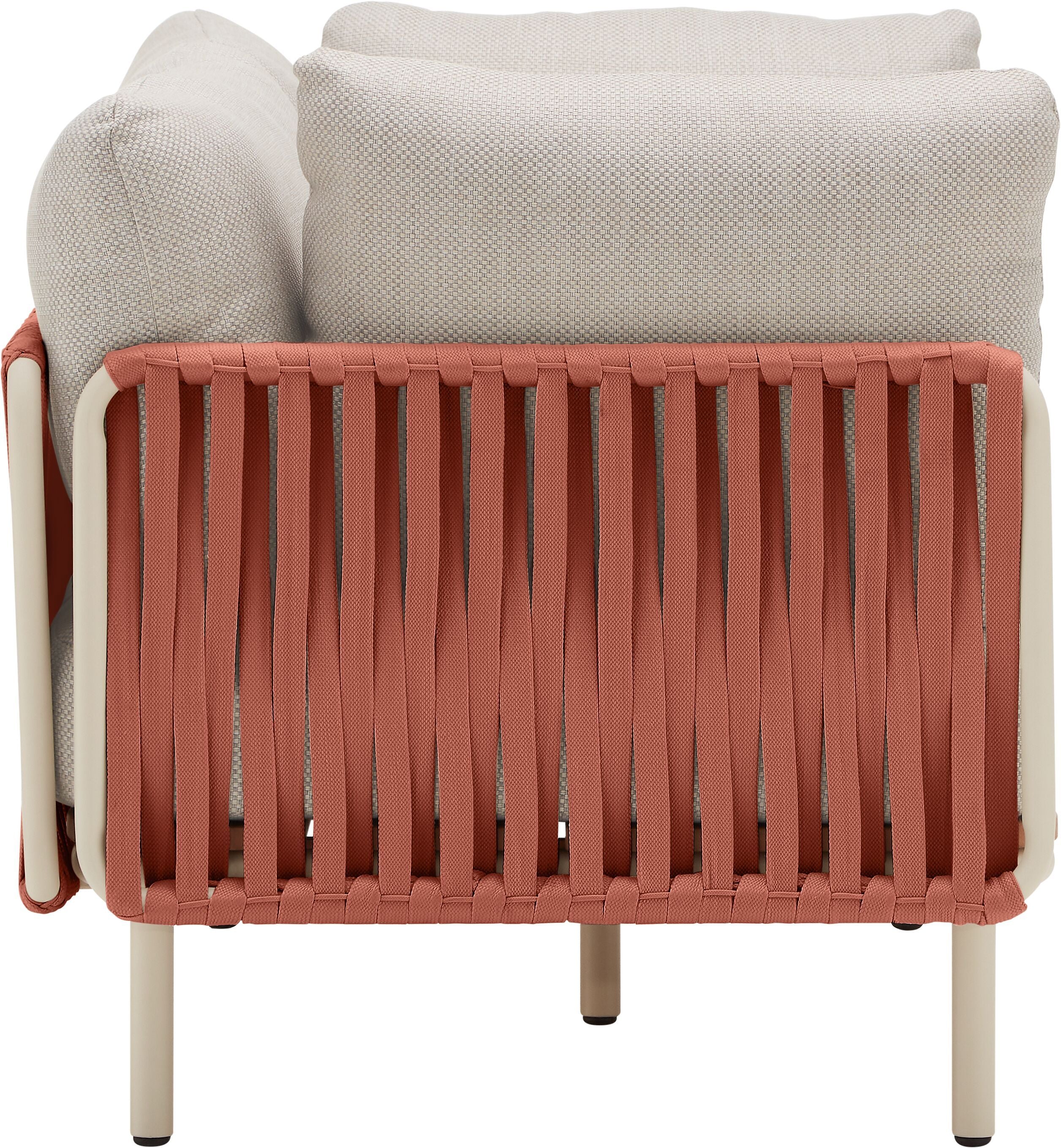 NIHOA Set 2er Sofa Arml. Rope Terracotta - Terra