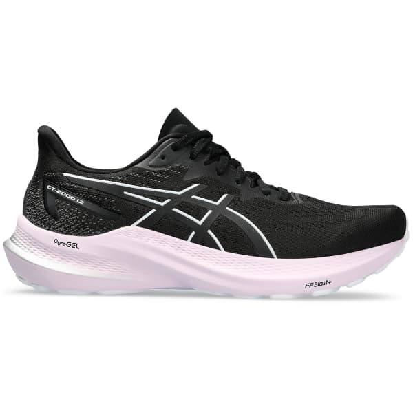 Chaussure running ASICS GT-2000 12 W BLACK/WHITE