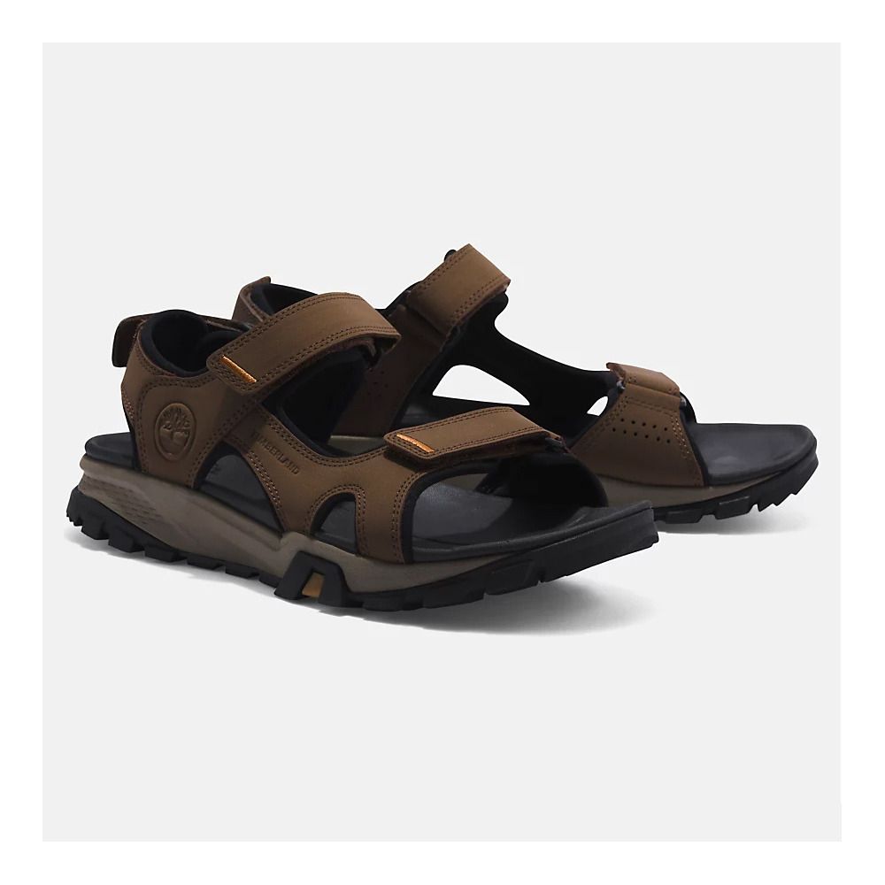 Timberland LINCOLN PEAK - Sandales Homme dark brown leather