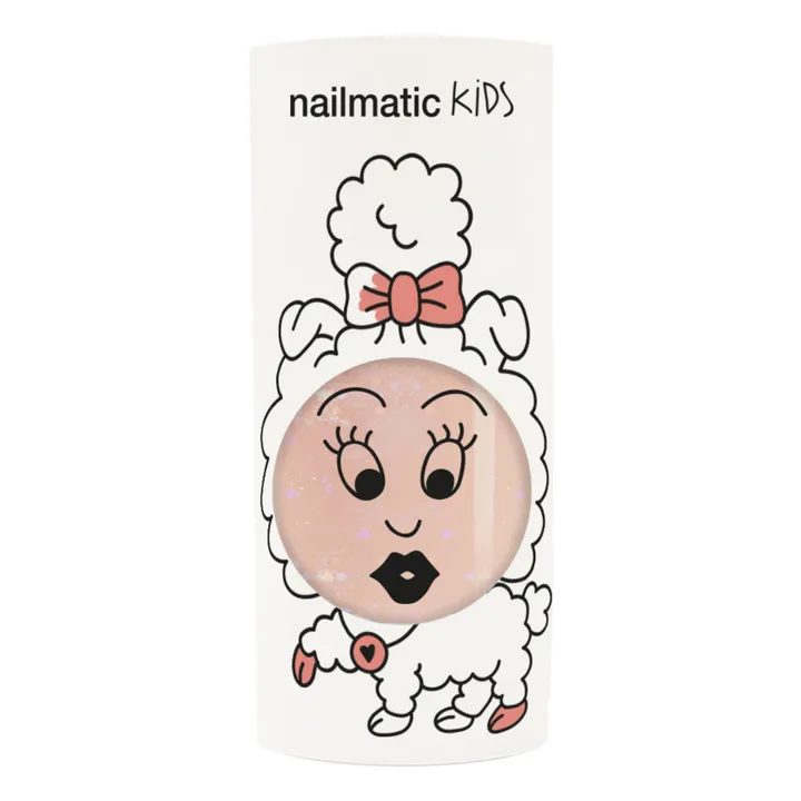 Nailmatic Kids Vernis Peachy pailleté - 8 ml | Rose pêche