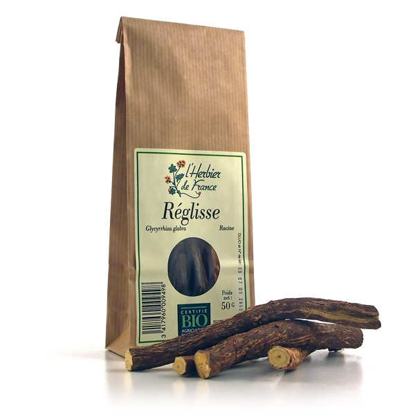 Racine de réglisse bio en bâtons
