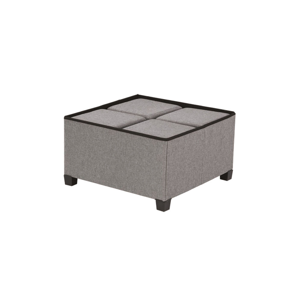 Coffre/Table et 4 poufs de rangement