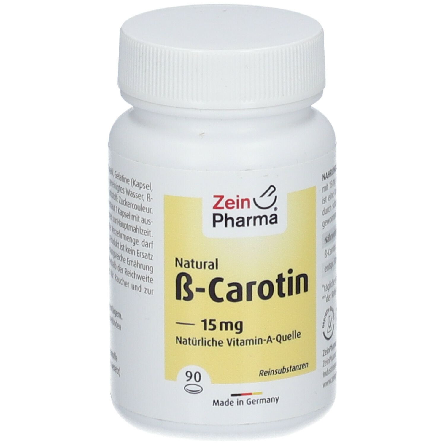 ZeinPharma® Beta Carotin Kapseln Natural 15 mg