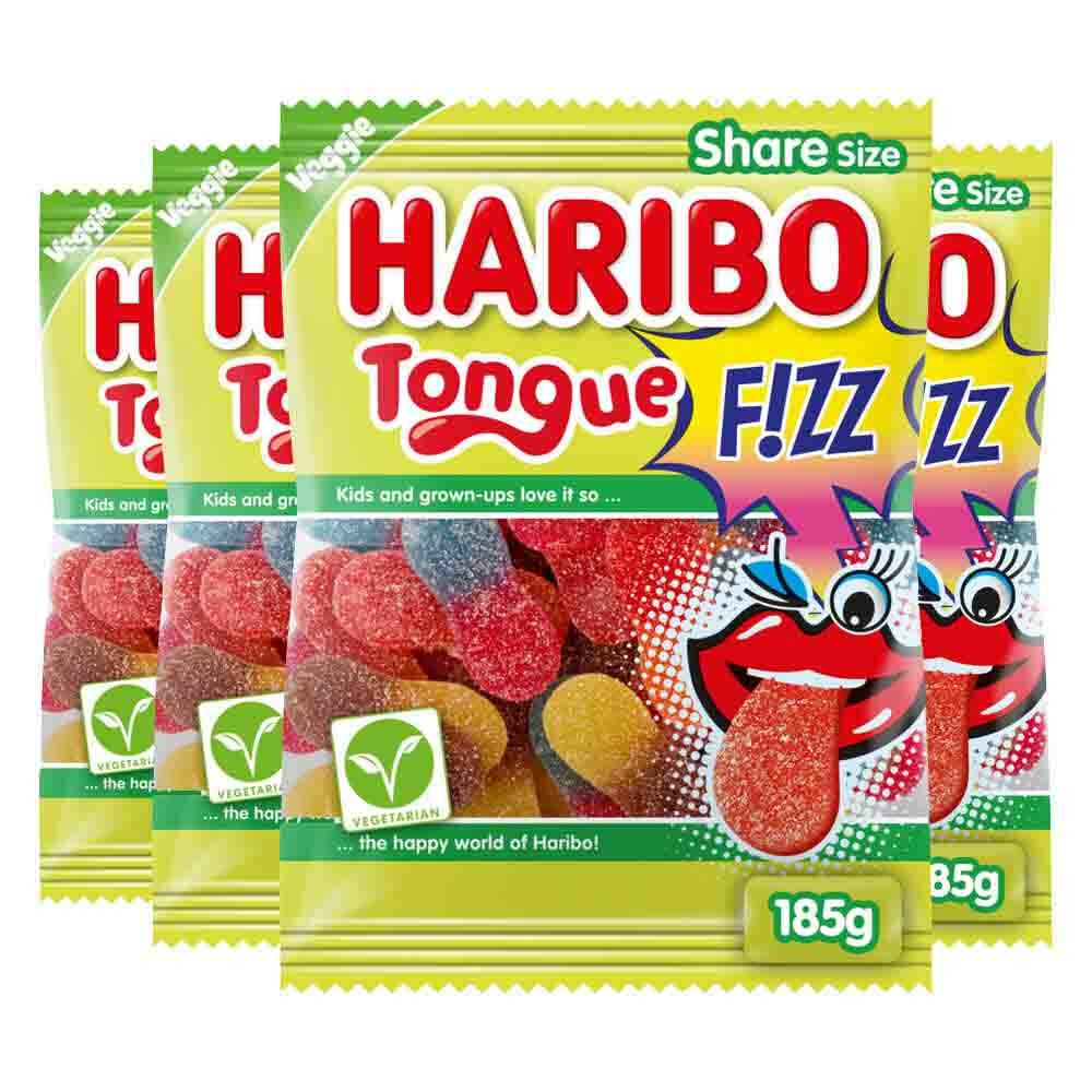 4x Haribo Tongue F!ZZ 185 gr