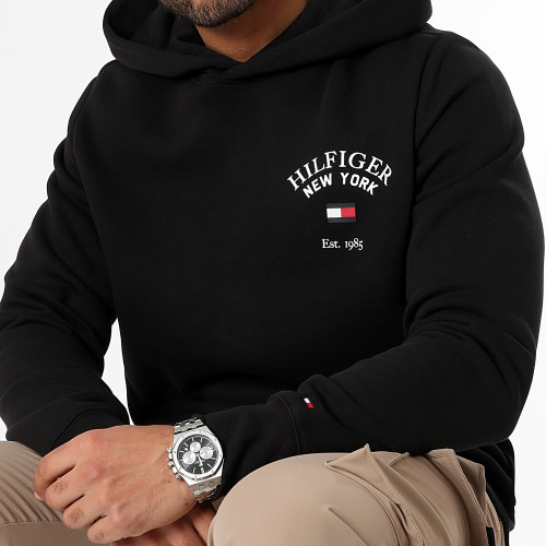 Sweat Capuche Arched Varsity 3641 Noir