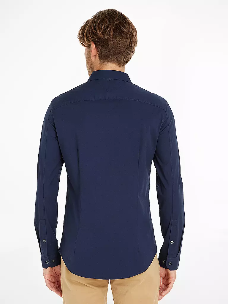 TOMMY JEANS Hemd Slim Fit SABIM blau