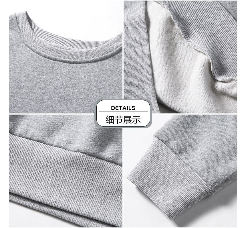 Ninine - effen sweatshirt met ronde hals