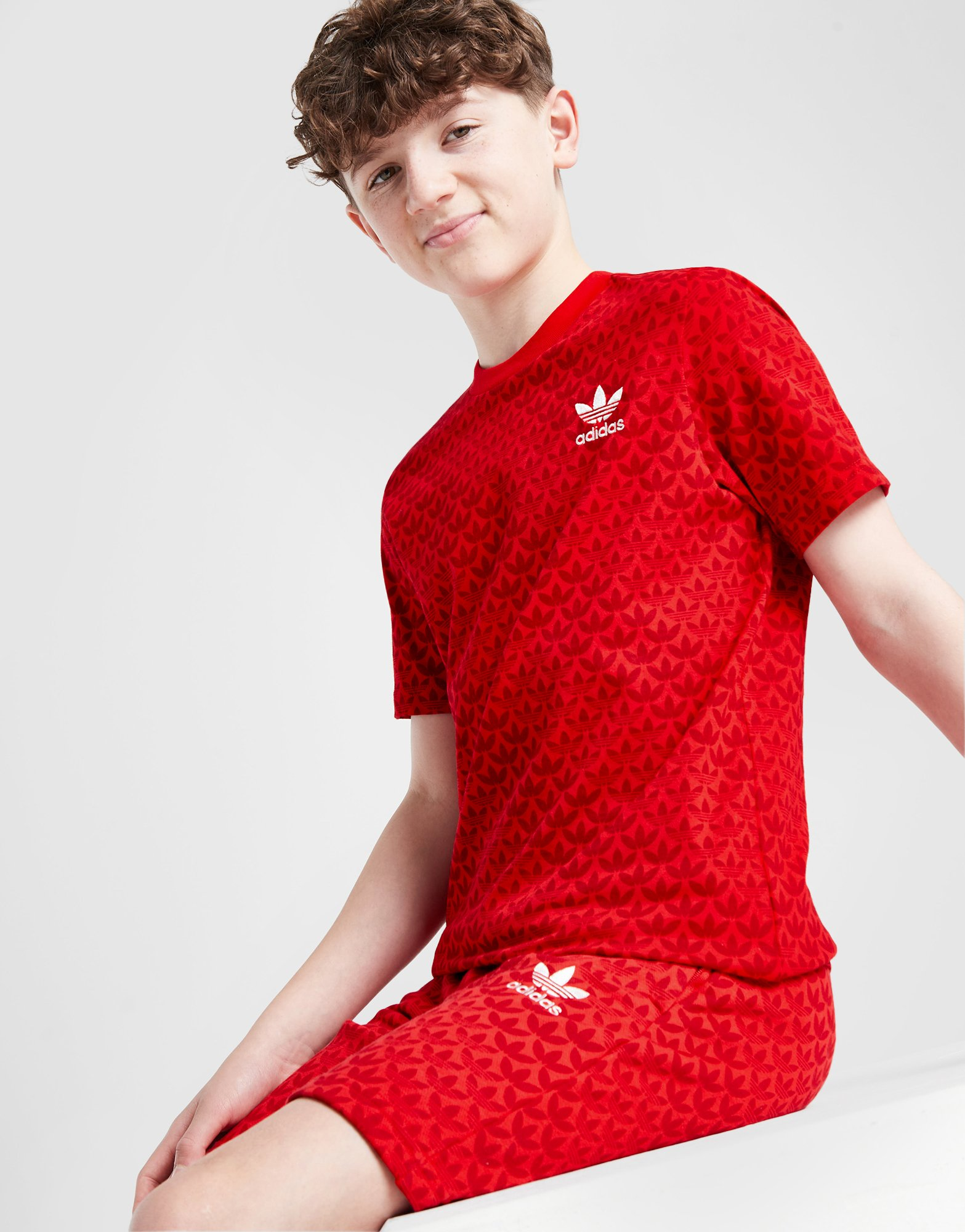 adidas Originals T-shirt Imprimé Trefoil Mono Junior