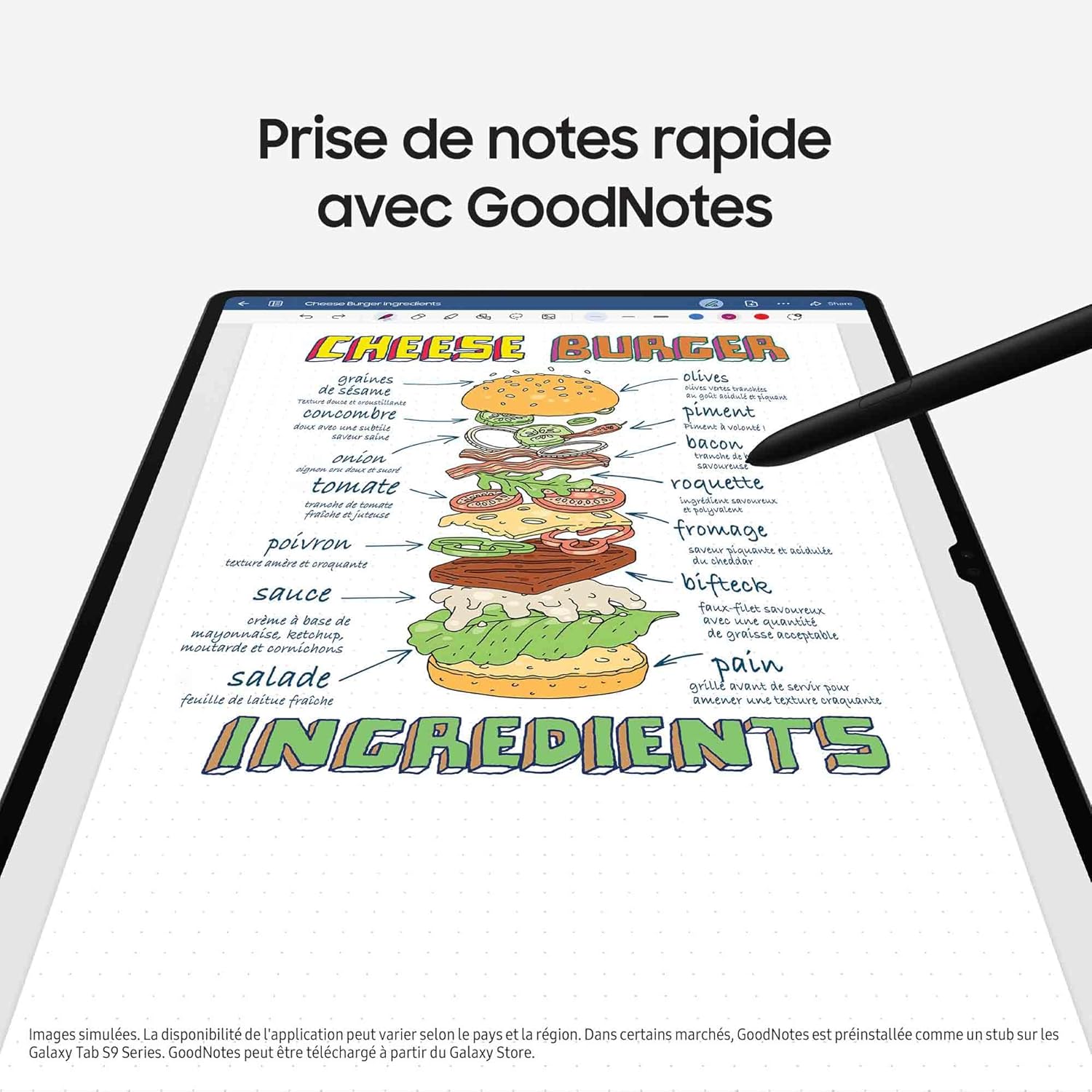 Samsung Galaxy Tab S9 Ultra Tablette avec Galaxy AI, Android, 14.6