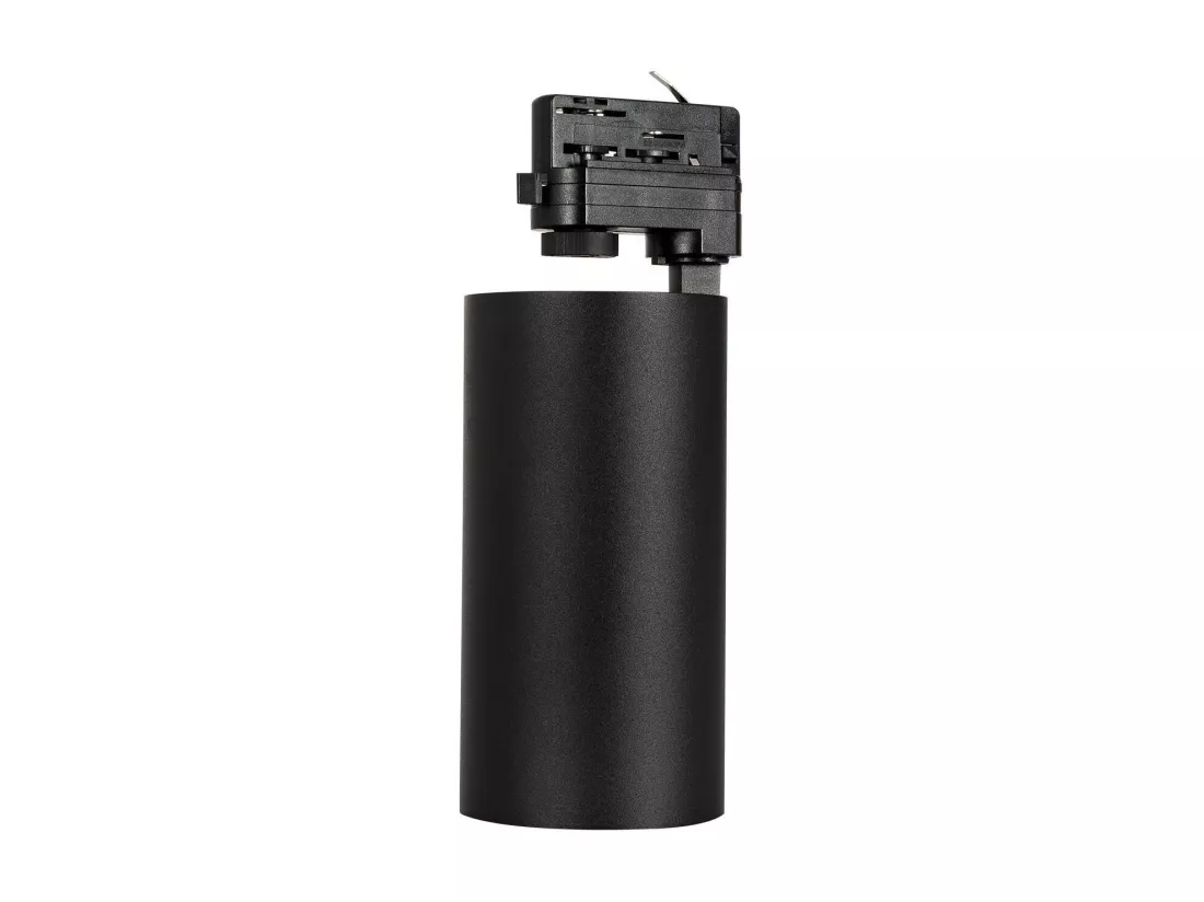 Spot LED sur Rail Triphasé 30W d'Angelo LIFUD Noir 5000K Blanc froid