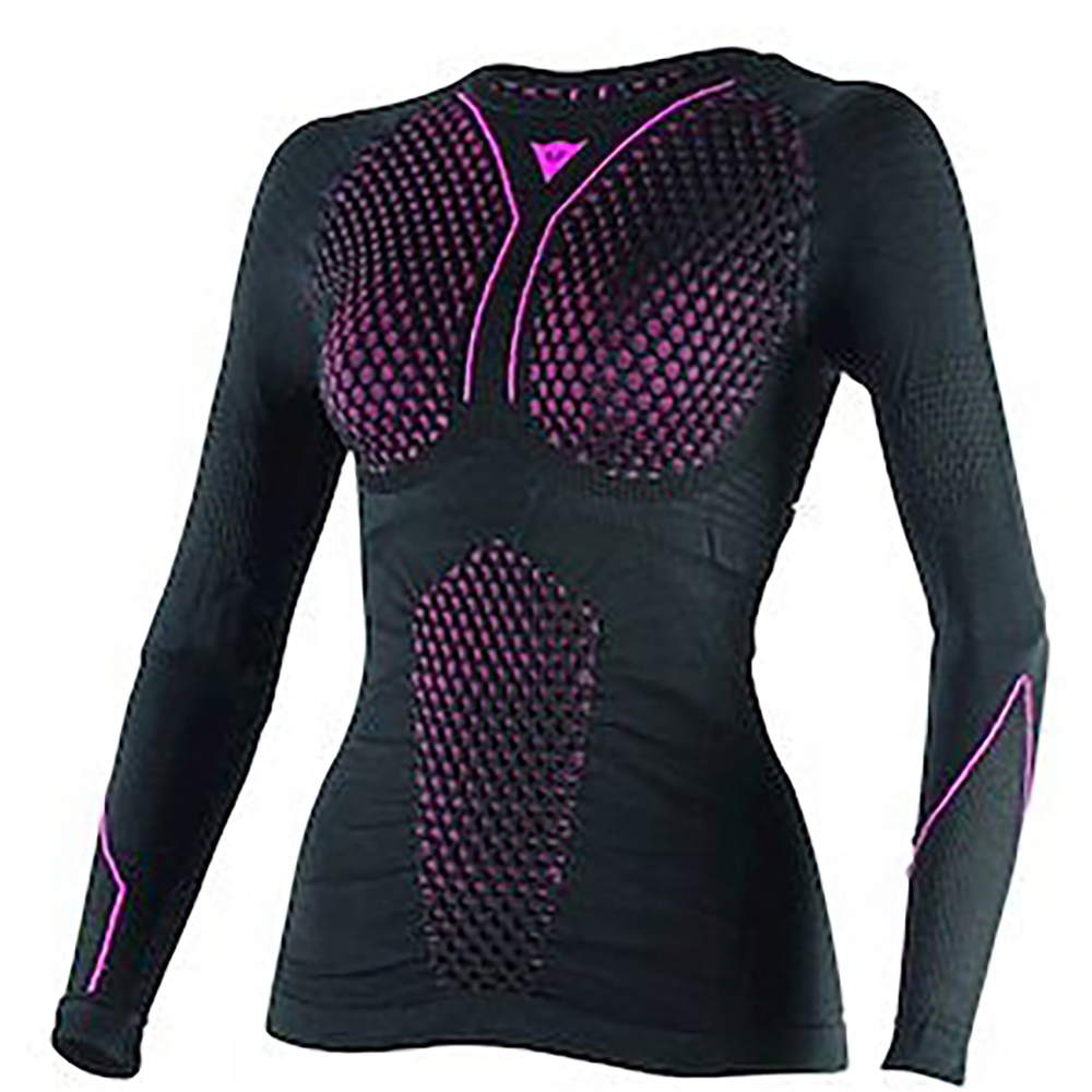 Dainese - T-shirt Femme D-Core Thermo Tee LS Lady Noir / Fuchsia