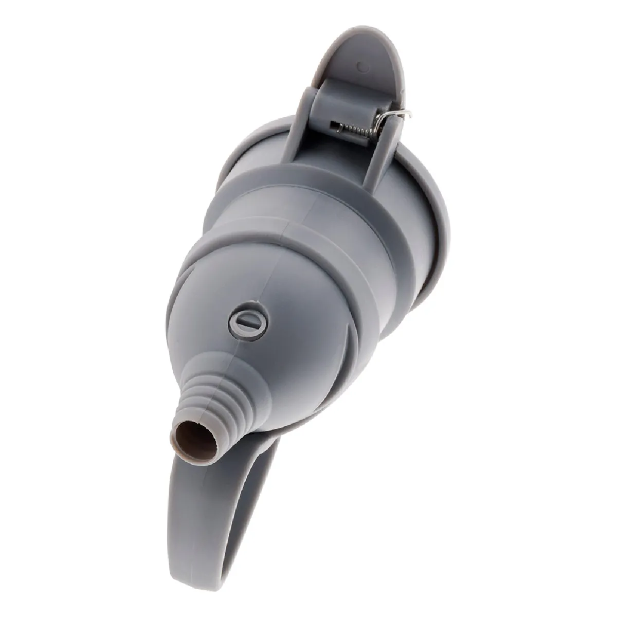 Zenitech Fiche femelle à clapet 16A 2P+T - Gris