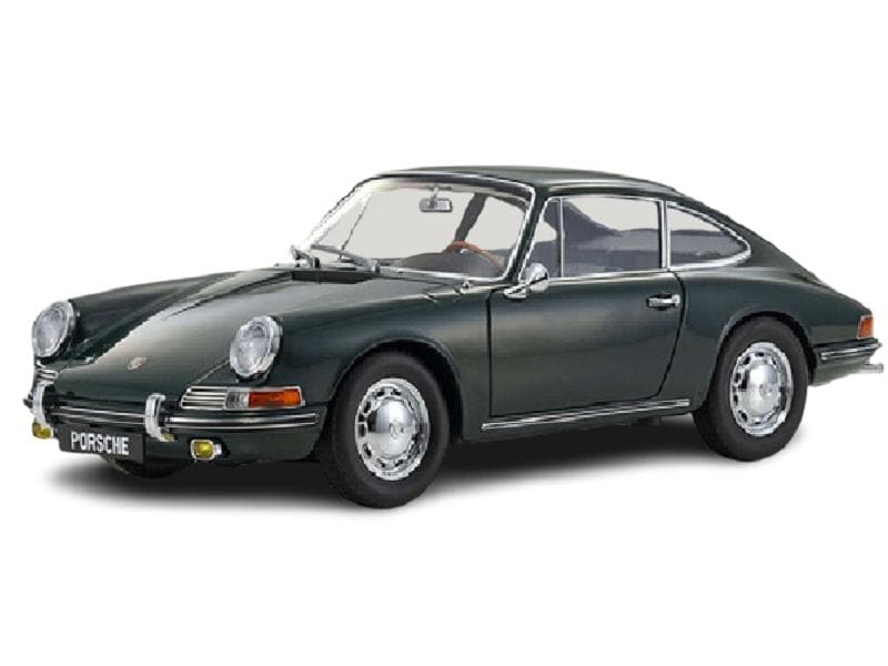 Kyosho Porsche 911 2.0 (901) 1964 Grün, 1:18 Detailgetreues Modellauto für Sammler im Massstab 1:18
