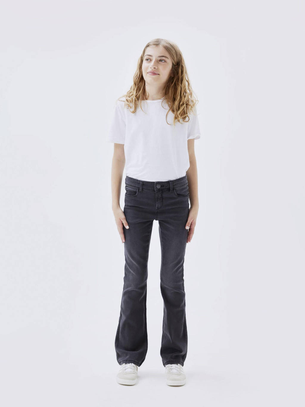 NAME IT bootcut fit jeans NKFPOLLY black denim