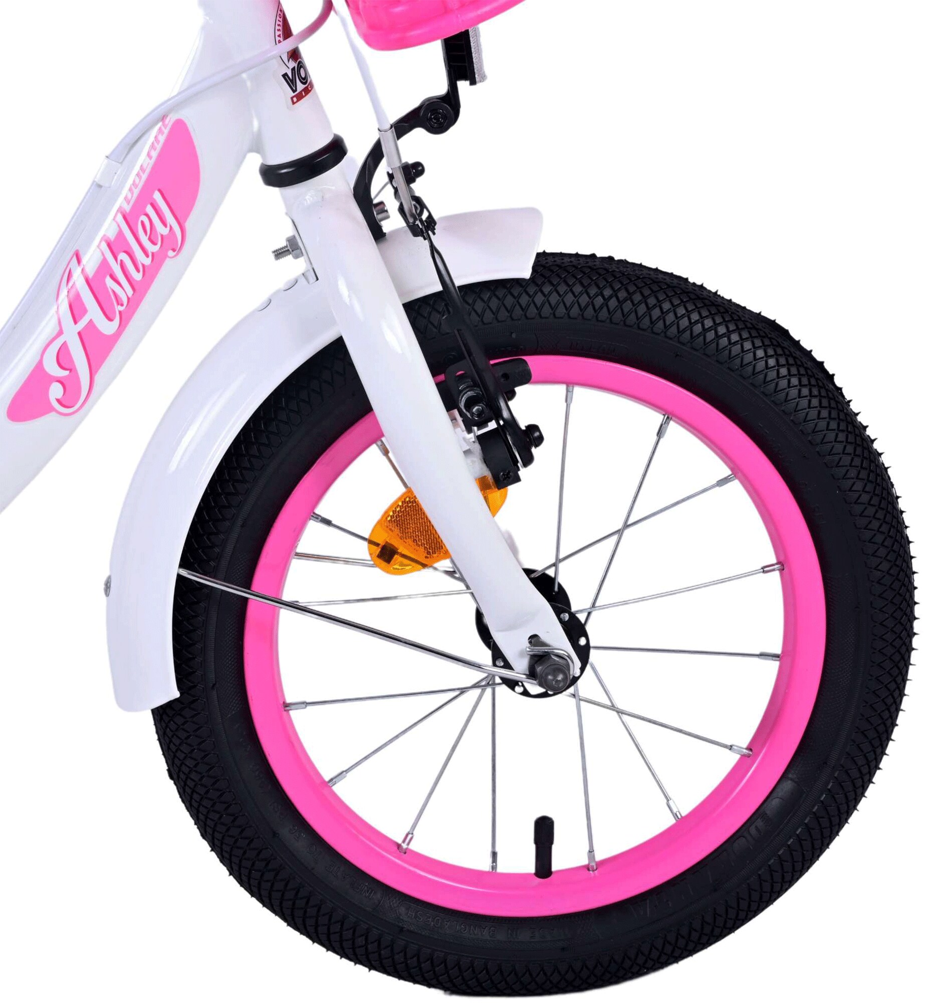 Volare Ashley 14 Zoll Kinderfahrrad Mädchen Jungen 3,5 - 5 Jahre Größe 98 - 110 cm Fahrrad Kinder